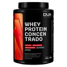 Whey Protein Concentrado Pote 900G - Dux Human Health - Sabor Chocolate Branco