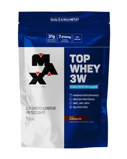 Top Whey 3W + Performance 1,8Kg - Max Titanium - Chocolate