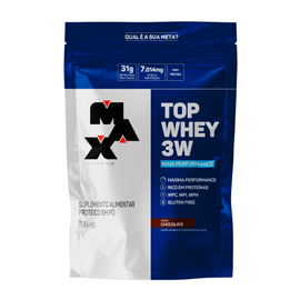 Top Whey 3W + Performance 1,8Kg - Max Titanium - Chocolate