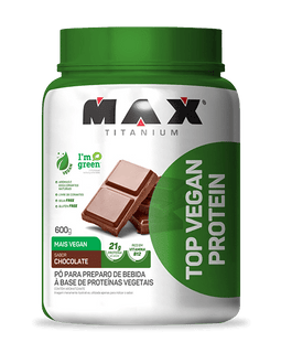 Top Vegan Protein 600g - Max Titanium Café com Leite