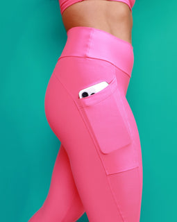 Legging Colors com Bolso - Rosa Flamingo