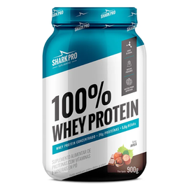 100% Whey Protein Pote 900g - Shark Pro - Sabor Avelã